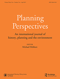 Cover image for Planning Perspectives, Volume 32, Issue 2, 2017