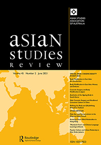 Cover image for Asian Studies Review, Volume 45, Issue 2, 2021