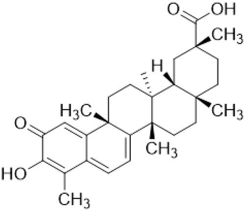 Figure 1. Chemical structure of celastrol.