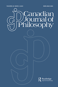 Cover image for Canadian Journal of Philosophy, Volume 49, Issue 2, 2019