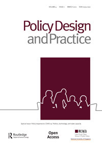 Cover image for Policy Design and Practice, Volume 4, Issue 1, 2021