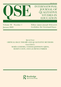 Cover image for International Journal of Qualitative Studies in Education, Volume 36, Issue 1, 2023