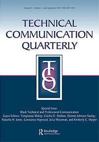 Cover image for Technical Communication Quarterly, Volume 31, Issue 3, 2022