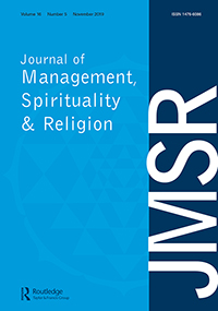 Cover image for Journal of Management, Spirituality & Religion, Volume 16, Issue 5, 2019
