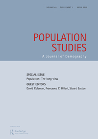 Cover image for Population Studies, Volume 69, Issue sup1, 2015