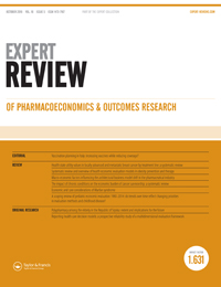 Cover image for Expert Review of Pharmacoeconomics & Outcomes Research, Volume 16, Issue 5, 2016