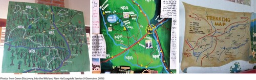 Figure 5. NPA Maps displayed at trekking agencies.