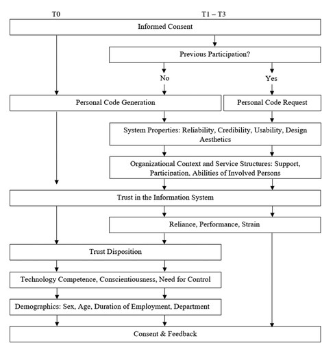 Figure 2. Flowchart of the studies’ procedures at the different time points.