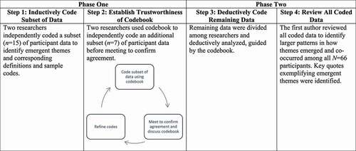 Figure 1. Overview of data analysis process.