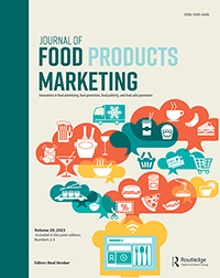 Cover image for Journal of Food Products Marketing, Volume 29, Issue 2-3, 2023