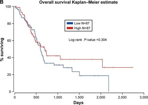 Figure 8 Survival analysis evaluating the prognostic value of MALAT1 in PC.