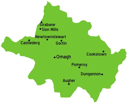 Figure 2. Map of Tyrone.Footnote36