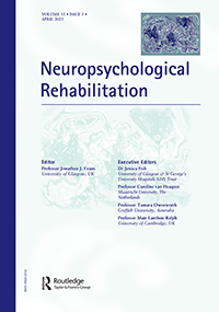 Cover image for Neuropsychological Rehabilitation, Volume 33, Issue 3, 2023
