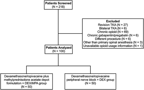 Figure 1 This STROBE flowchart shows patient inclusion.