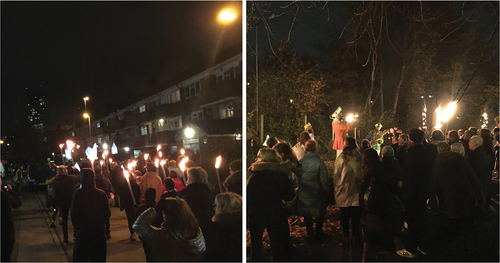 Figure 1. Parade with lanterns, troches, pyrotechnics, and music (Author’s own).