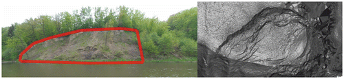 Figure 15. DTM of the Janowiec landslide forehead.