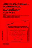 Cover image for American Journal of Mathematical and Management Sciences, Volume 20, Issue 3-4, 2000