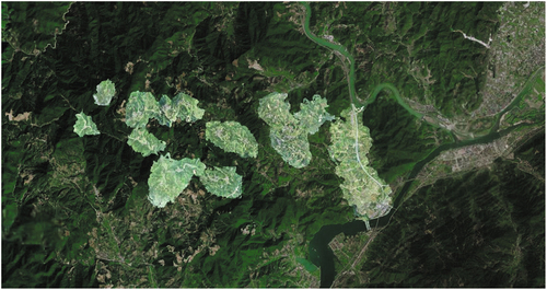 Figure 4. Three-dimensional digital model of pilot villages overlooking panorama.