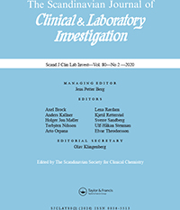 Cover image for Scandinavian Journal of Clinical and Laboratory Investigation, Volume 80, Issue 2, 2020