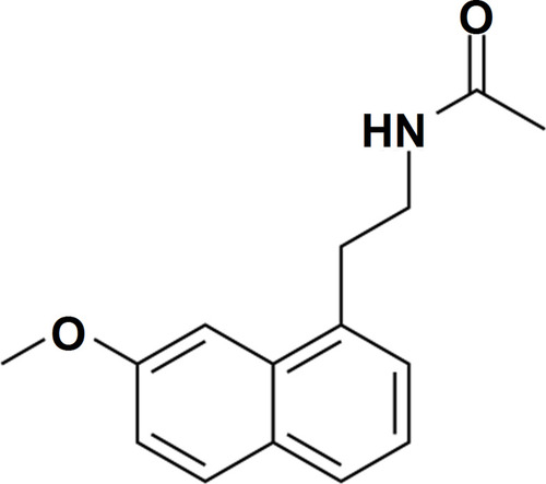 Figure 1 Molecular structure of agomelatine.