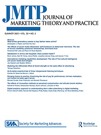 Cover image for Journal of Marketing Theory and Practice, Volume 30, Issue 3, 2022