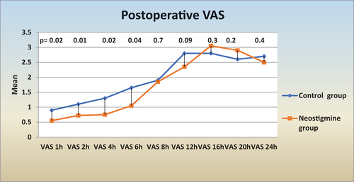 Figure 6. Postoperative VAS.