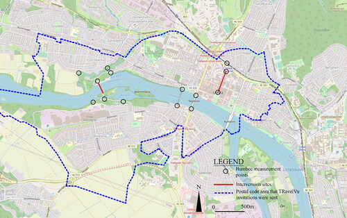 Figure 1. Map of Umeå focusing on the study area. Source (for base map): https://www.openstreetmap.org/#map=14/63.8251/20.2651