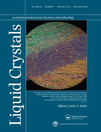 Cover image for Liquid Crystals, Volume 43, Issue 1, 2016