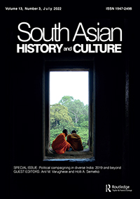 Cover image for South Asian History and Culture, Volume 13, Issue 3, 2022