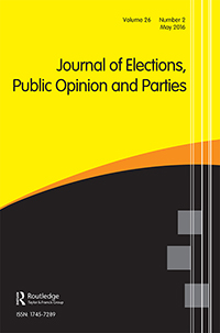 Cover image for Journal of Elections, Public Opinion and Parties, Volume 26, Issue 2, 2016