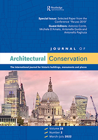 Cover image for Journal of Architectural Conservation, Volume 28, Issue 2, 2022