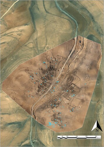 Figure 3. A plan of the pits recorded from the ORTHO19 analysis.