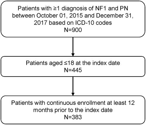 Figure 1. Patient selection flow chart. Abbreviations. NF1, neurofibromatosis type 1; PN, plexiform neurofibroma.