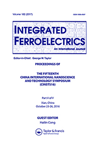 Cover image for Integrated Ferroelectrics, Volume 182, Issue 1, 2017