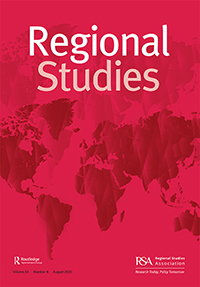 Cover image for Regional Studies, Volume 54, Issue 8, 2020