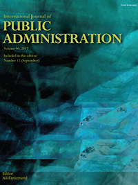 Cover image for International Journal of Public Administration, Volume 40, Issue 11, 2017