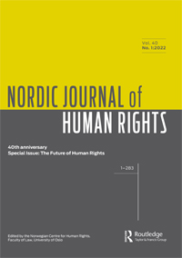 Cover image for Nordic Journal of Human Rights, Volume 40, Issue 1, 2022