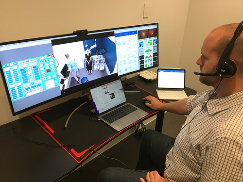 Figure 1 Remote ECP Set-Up During Tele-Refraction.
