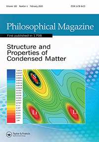 Cover image for Philosophical Magazine, Volume 100, Issue 4, 2020