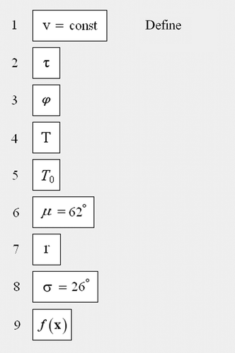 Figure 3. Main parameters managed by BCA.