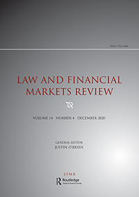 Cover image for Law and Financial Markets Review, Volume 14, Issue 4, 2020