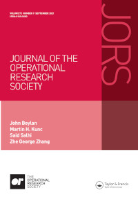 Cover image for Journal of the Operational Research Society, Volume 72, Issue 9, 2021