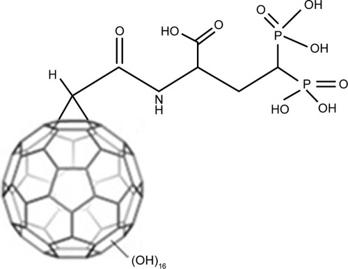 Figure 33 Diphosphate fullerene C60(OH)16AMBP.