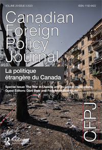 Cover image for Canadian Foreign Policy Journal, Volume 29, Issue 3, 2023
