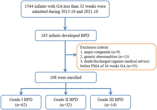 Figure 1. Flowchart of the study cohort.