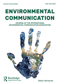 Cover image for Environmental Communication, Volume 14, Issue 6, 2020