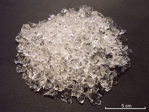 Figure 6. Hydrated gel particles for control of polymer fluid loss in coarse grounds.