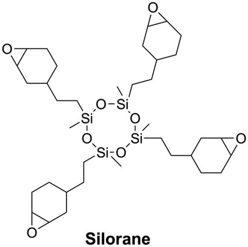 Figure 5. Structure of silorane used in commercial dental resin composite.