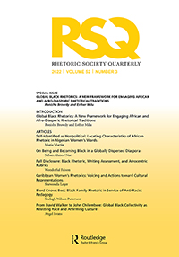 Cover image for Rhetoric Society Quarterly, Volume 52, Issue 3, 2022