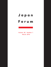 Cover image for Japan Forum, Volume 28, Issue 1, 2016